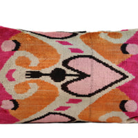 Handmade Ikat Silk Velvet Pillow Cover