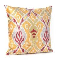 Mahogany - Ikat Silk Velvet Pillow